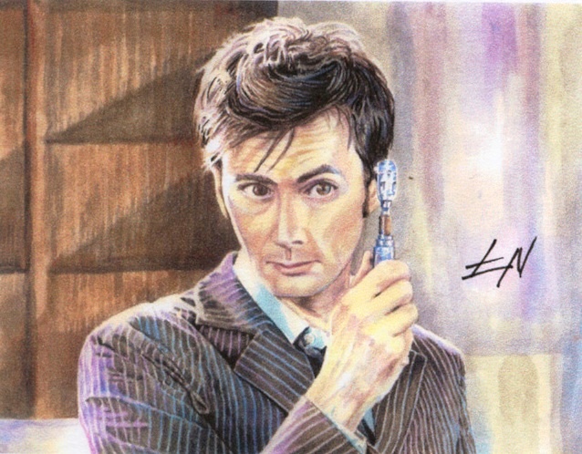 This first piece is of the current Doctor Who, David Tennant by Kevin Leen. - DoctorWhoArta